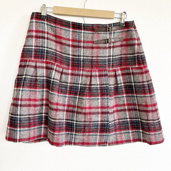 Boden Dresses & Skirts - Boden Skirt Wool Pleated Plaid British Tweed by Moon Mini